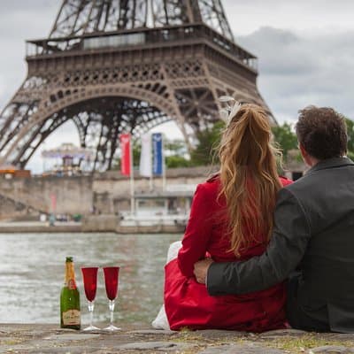 Paris Eiffel Tower Vows Renewal Ceremony - Photoshoot and Video 4