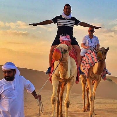 Dubai Camel Caravan with BBQ Dinner Buffet