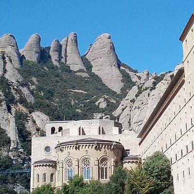 Hiking In Montserrat,near Barcelona