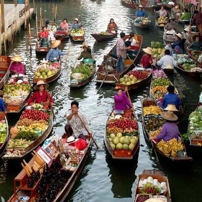 Floating Market Damnoen Saduak and Meklong Railway Market: Half Day Tour 2