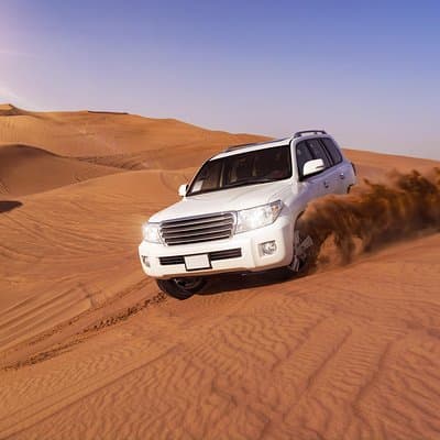 Dubai Morning Red Dunes with Camel Safari & Sandsurf