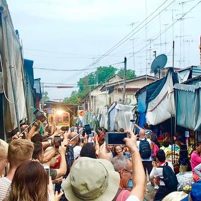 Floating and Railway Market (Optional Waterfall): Private Tour 3