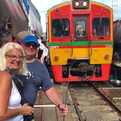 Floating and Railway Market (Optional Waterfall): Private Tour 2