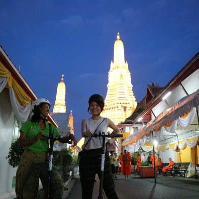 Bangkok at Night by Electric Scooter