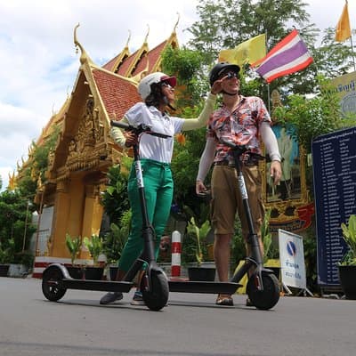 Explore Bangkok by E-Scooter & Try Street Food