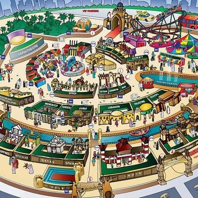 Memorable Evening at Dubai Global Village with Dubai Miracle Garden Visit !! 5