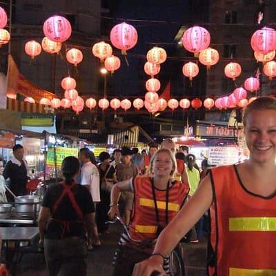 Bangkok Hidden Paths Night Biking Tour with Street-food Meal