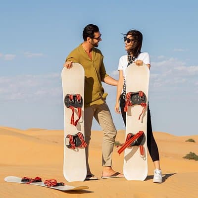 Morning Dune Bashing With Sand Boarding And Camel Ride in Red Dunes Desert 5