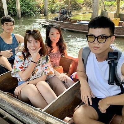 Train Market and Floating Market half day tour 2