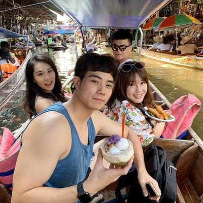 Train Market and Floating Market half day tour