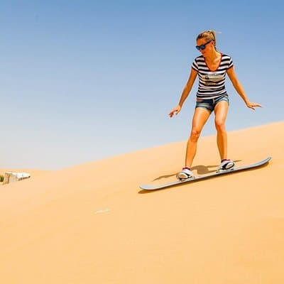 Morning Dune Bashing With Sand Boarding And Camel Ride in Red Dunes Desert 2