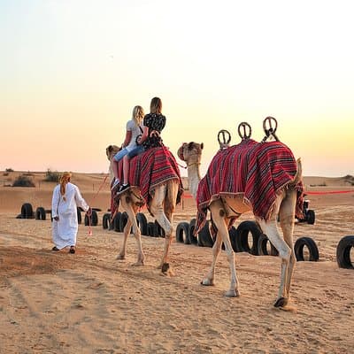 Sunset Camel Trek & Red Dunes Safari with BBQ at Al Khayma Camp From Dubai 5