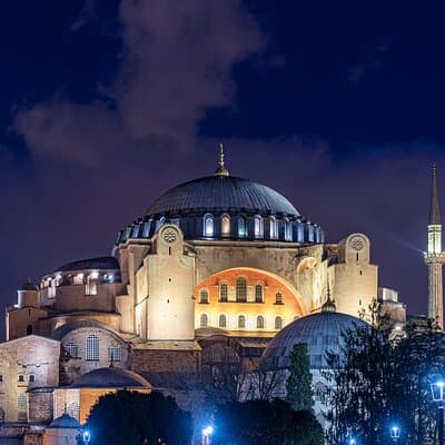 By Night: Hagia Sophia and Blue Mosque