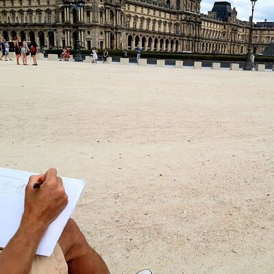 Drawing workshop/creative notebook & cultural walk in the Tuileries 3