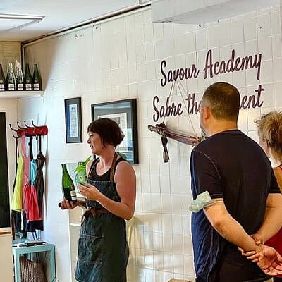 Sabre the Moment: Cava Sabrage Class in Barcelona 3