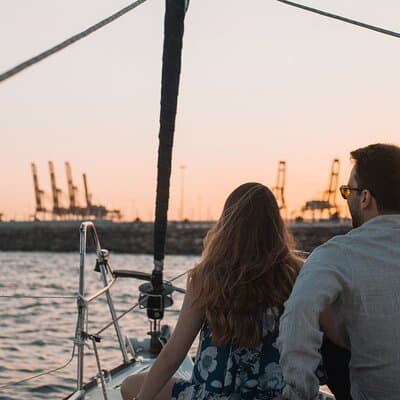 Sunset boat trip with open bar of cava (local champagne) 2