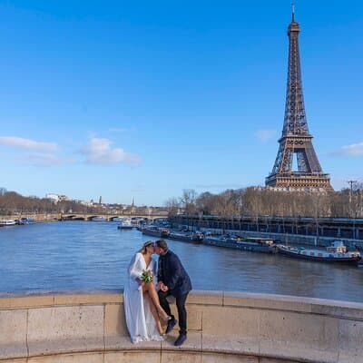 Paris Eiffel Tower Vows Renewal Ceremony - Photoshoot and Video 3