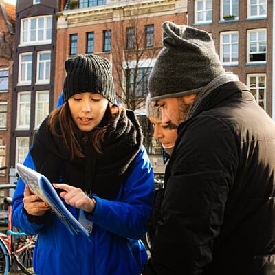 Amsterdam city center walking tour in Italian