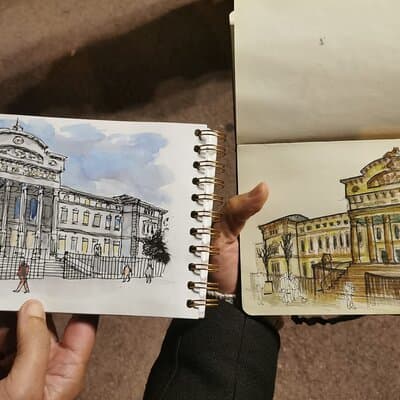 Workshop to learn Drawing and Watercolor in charming places 2