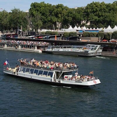 Two-hour Paris Tour including short walk and one hour Seine Cruise