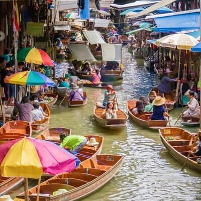Private Maeklong Railway and Floating Market Highlight Tour 2