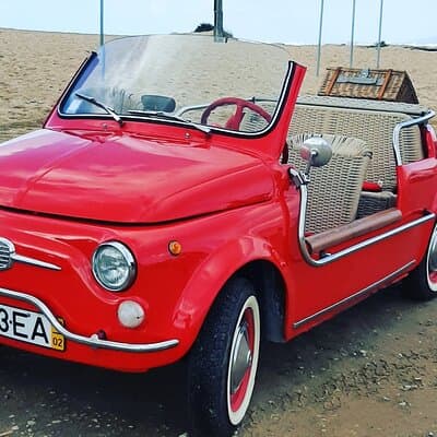 Lisbon by Fiat 500 Jolly convertible!!