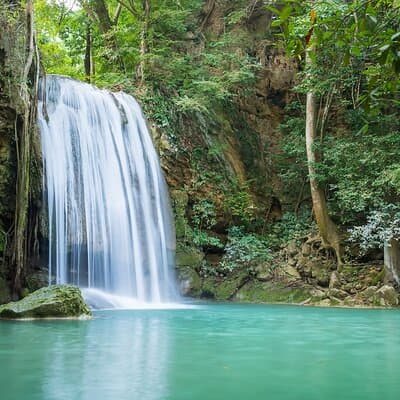 Kanchanaburi Full Day Tour: River Kwai and Erawan Falls