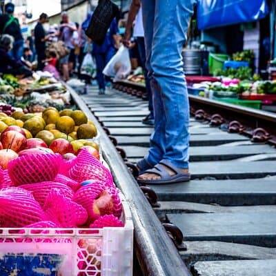 Amphawa Floating Market & Maeklong Railway Train Market Tour 5