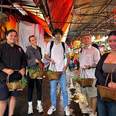 Authentic Thai Cooking with the Largest market visit &TukTuk ride 2
