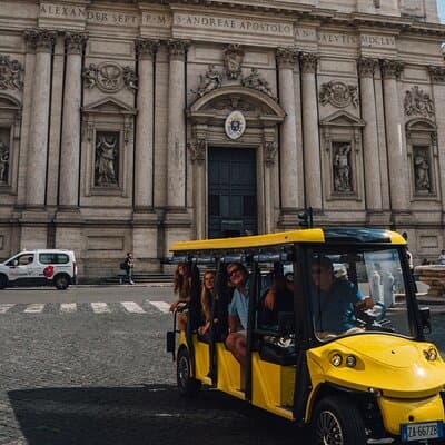 Rome Golf Cart Driving Tour: City Center, Colosseum & Catacombs