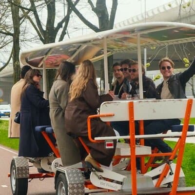 Amsterdam Private Prosecco Bike with Music Sound System 5
