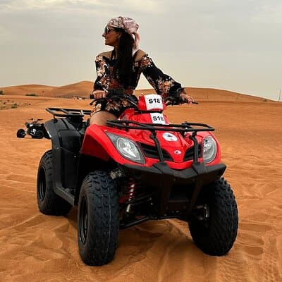 Dubai Red Dune Evening Desert Safari with Quad Bike & BBQ Dinner 5