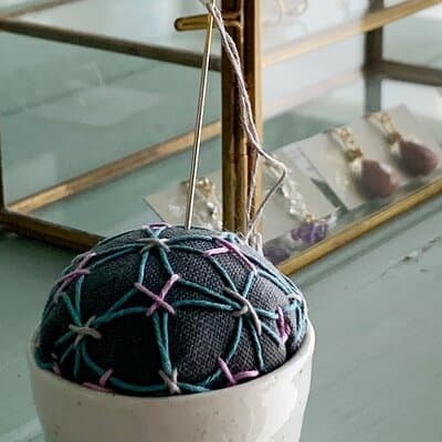 Enjoy making Sashiko needle mountain (Japanese embroidery) 3