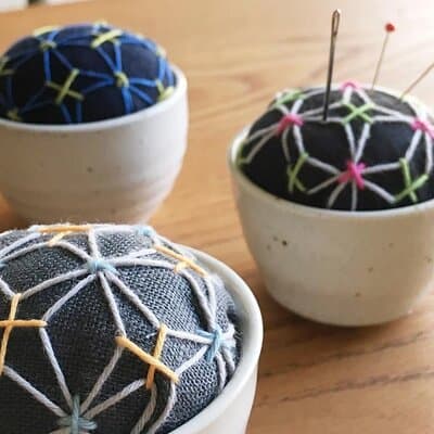 Enjoy making Sashiko needle mountain (Japanese embroidery) 5