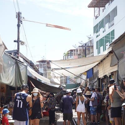 Maeklong Railway Market and Floating Market 5