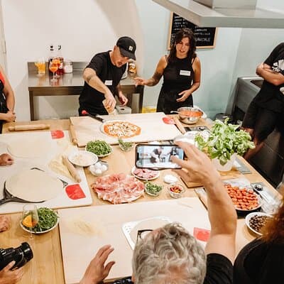 Rome Pizza & Tiramisù Cooking Class with Unlimited Wine