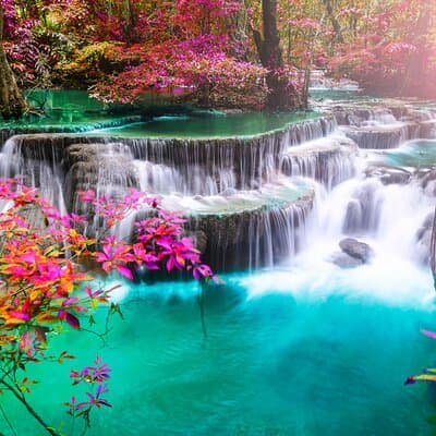 Damnoen Floating Market & Optional Erawan Water Waterfall Tour 5