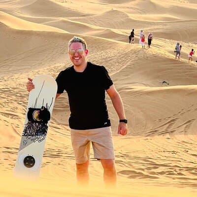 Morning Desert Safari Quad-bike camel ride Sand Surfing in Dubai 3
