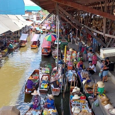 Priv. German speaking tour:Floating Markets, Train Market, Klong Kon 4