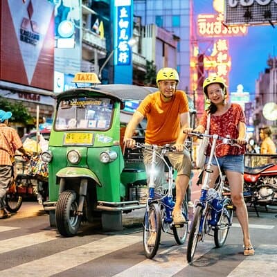 Bangkok Night Bike Tour -Hotel-pickup & Dinner 2