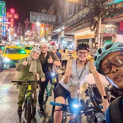 Bangkok Night Bike Tour -Hotel-pickup & Dinner 5