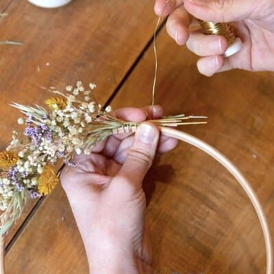 Paris 1e: Preserved Flower Wreath Workshop 2