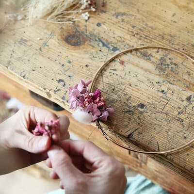 Paris 1e: Preserved Flower Wreath Workshop 3
