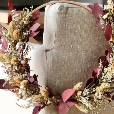 Paris 1e: Preserved Flower Wreath Workshop 5
