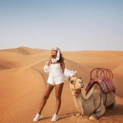 Morning Red Dune Safari with Camel Trekking and sand boarding 2