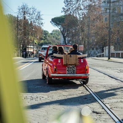 Classic Elegance: Vintage Fiat 500 Cabriolet Rome Tour 2