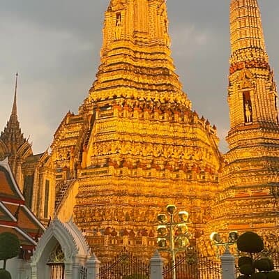 Bangkok : Sunset Food tour by Tuk Tuk boat with big Buddha view 3
