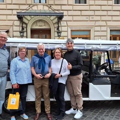 Rome Private Half-Day Tour with Option Golf Cart or Classic eFiat 2
