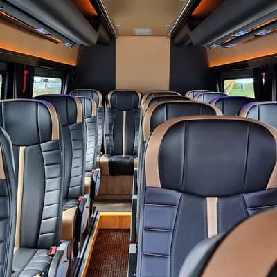 1-15 pers private minibus rental / hire in Amsterdam with driver 4
