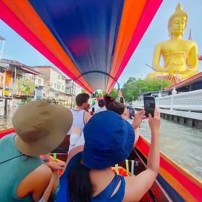 Bangkok Best Canal Tour : Wat Paknam, Artist's House & Flower Art